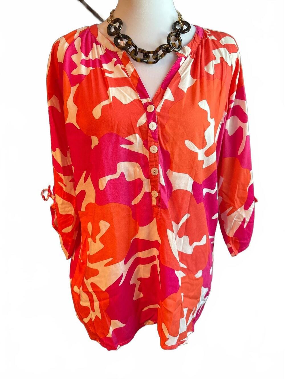 Escapada NWOT Pink Orange Tunic S